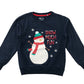 Festive Sweatshirt 4-5 Years Navy Snowman Graphic Print