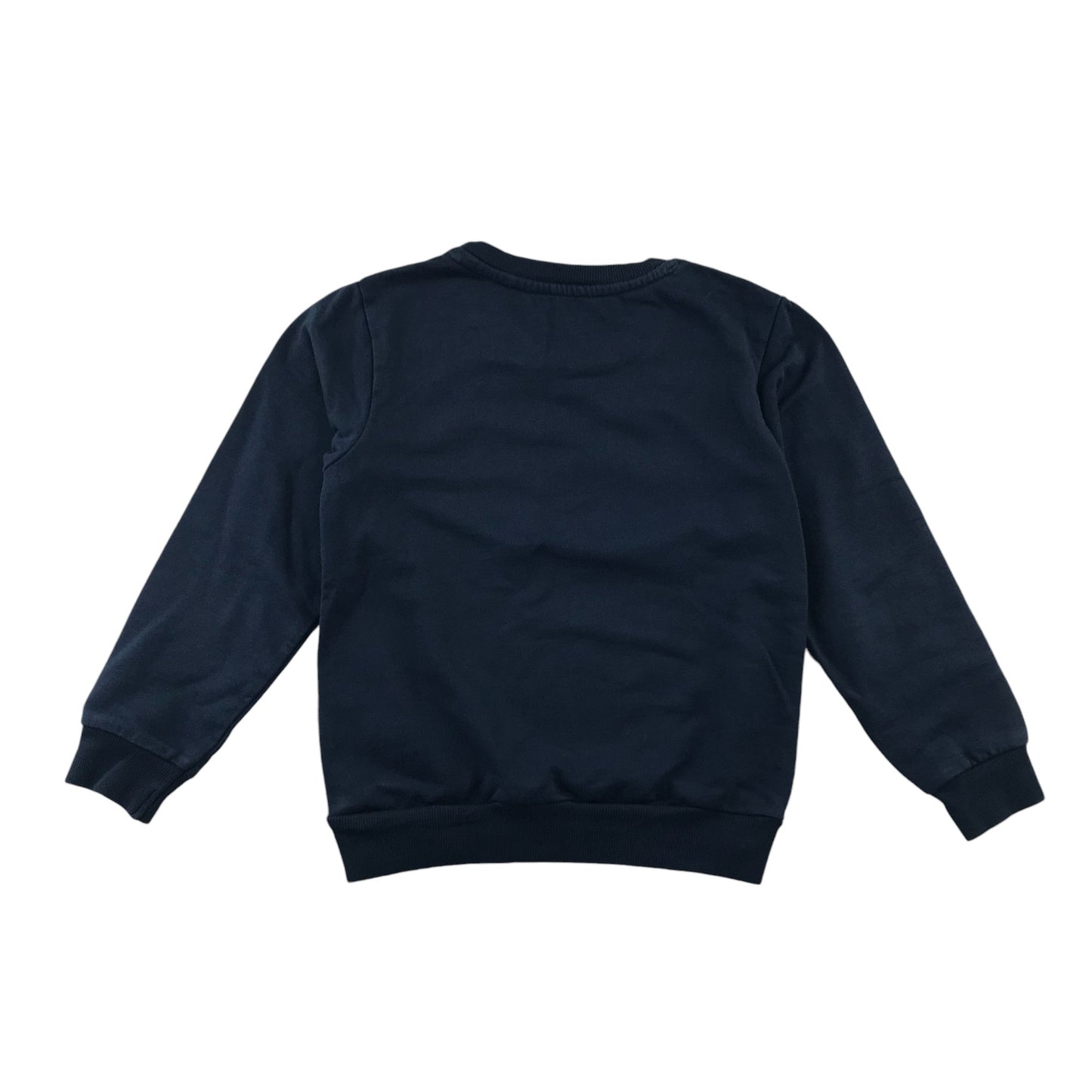 Festive Sweatshirt 4-5 Years Navy Snowman Graphic Print