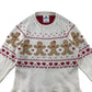George Festive Sweatshirt 5-6 Years white Ginger Breadman Pleated Hem