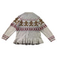 George Festive Sweatshirt 5-6 Years white Ginger Breadman Pleated Hem