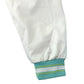 Baseball jacket size women's size M turquoise and white California embroidery faux leather