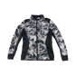 Decathlon Sport Jacket 7-8 Years Grey Geometric Pattern Panelled