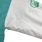 Baseball jacket size women's size M turquoise and white California embroidery faux leather