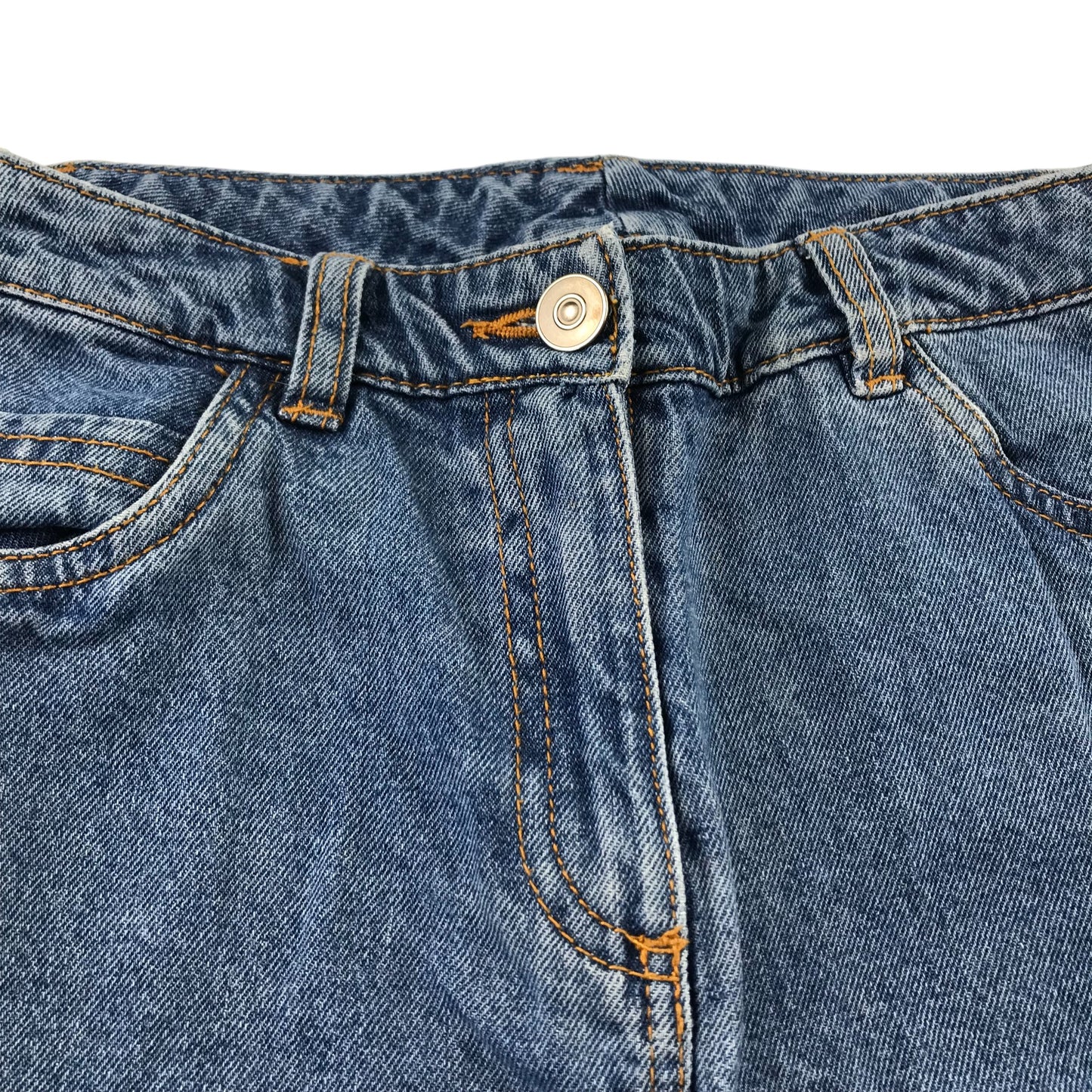 Tu jeans 11 years blue mom style high waist carrot leg cotton