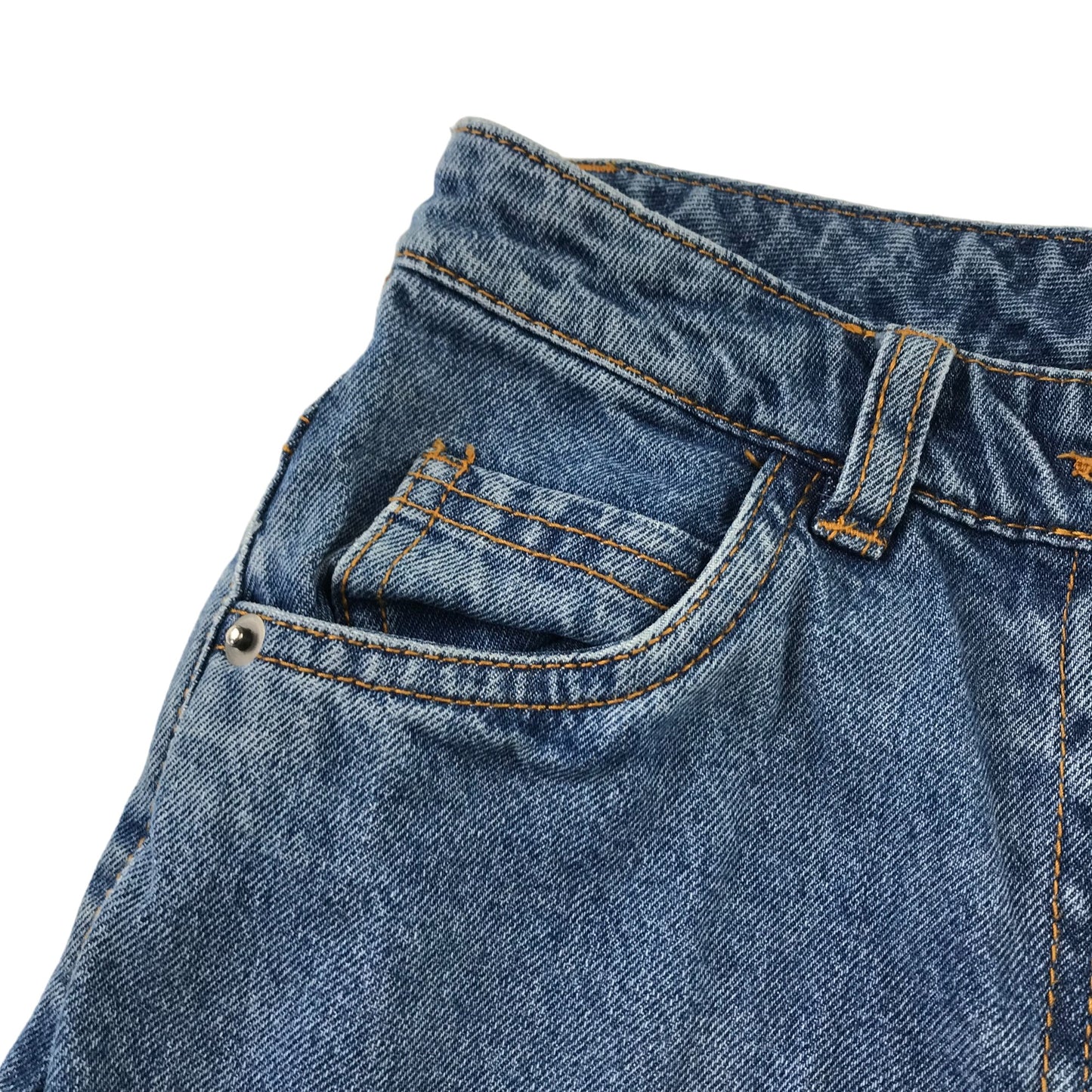 Tu jeans 11 years blue mom style high waist carrot leg cotton