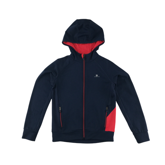 Decathlon Sport Jacket 7-8 Years Navy With Hood