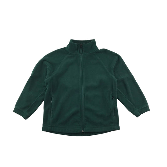 Green School Fleece With Zipper