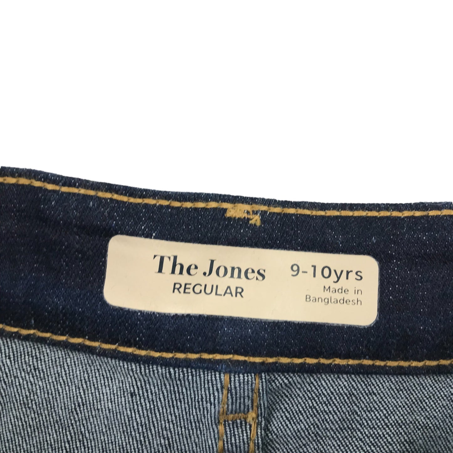 M&S jeans 9-10 years dark navy straight leg stretch The Jones style