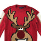 Next Festive Jumper 7-8 Years Red Rudolph Graphic with Sequin Red Noise