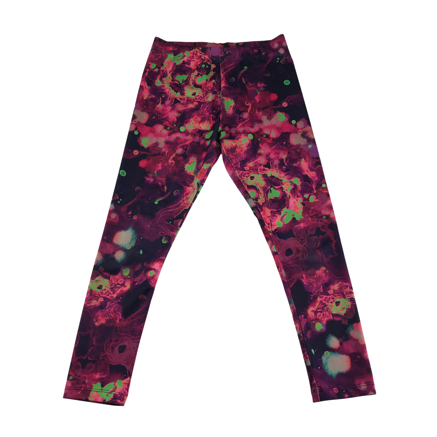 Next Sport Leggings 7-8 Years Pink with Multicolour Pattern