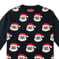 Festive Sweatshirt 7-8 Years Navy Santa Graphic Print