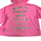 M&S Hoodie Age 11 Pink Cropped Sea Shell Graphic