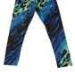 Next Sport Leggings 7-8 Years Blue with Multicolour Pattern