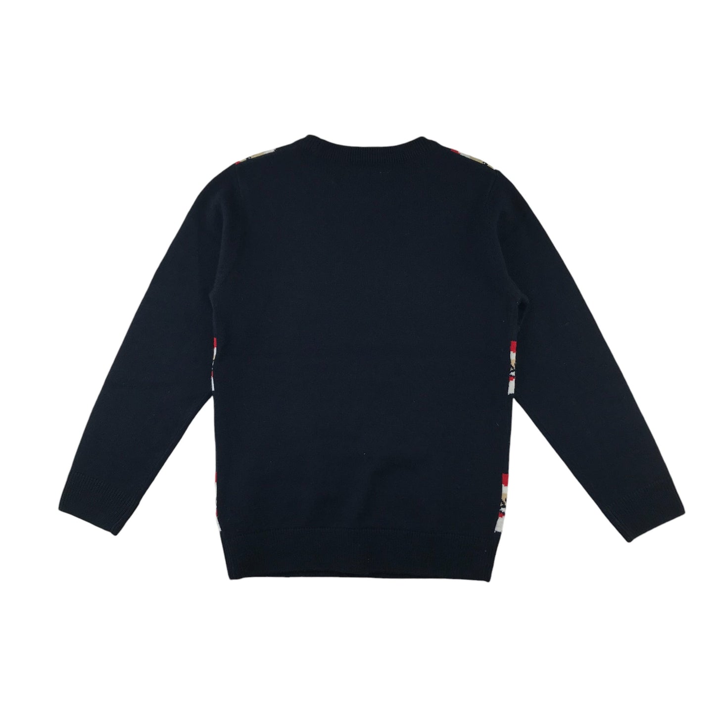 Festive Sweatshirt 7-8 Years Navy Santa Graphic Print