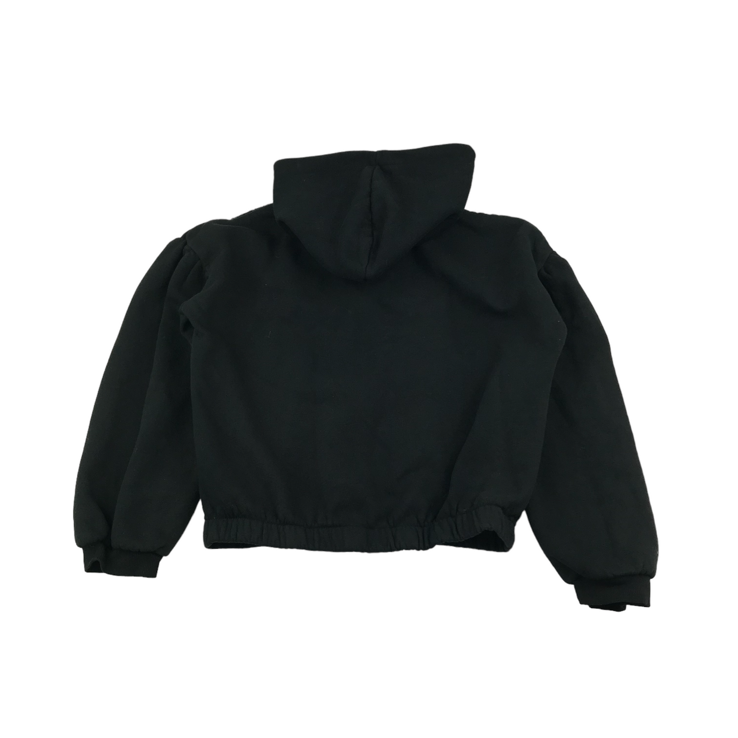 George Hoodie Age 11 Black Cropped Panelled Sequin Camo