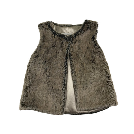 F&F gilet 5-6 Years Brown Sleeveless faux fur