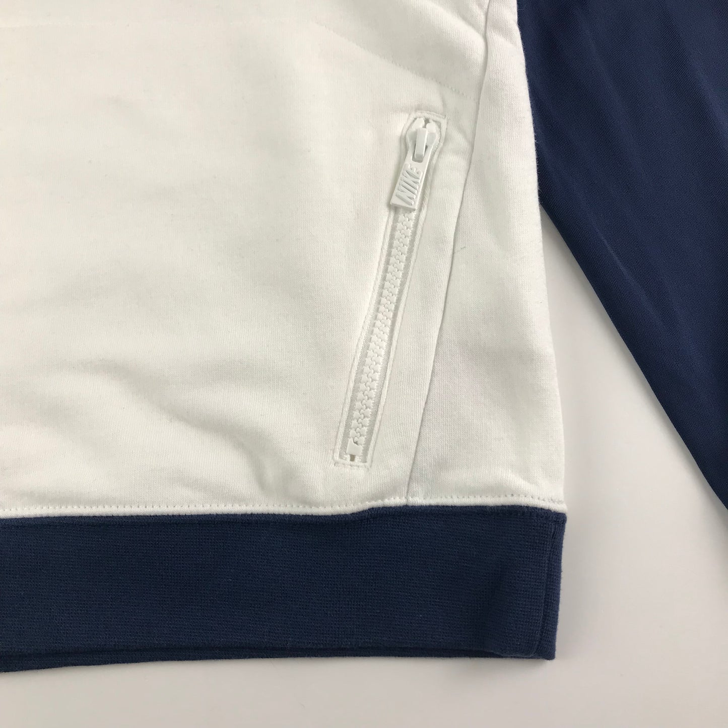 Nike Sweater Age 9-11 Navy White Panelled Long Sleeve