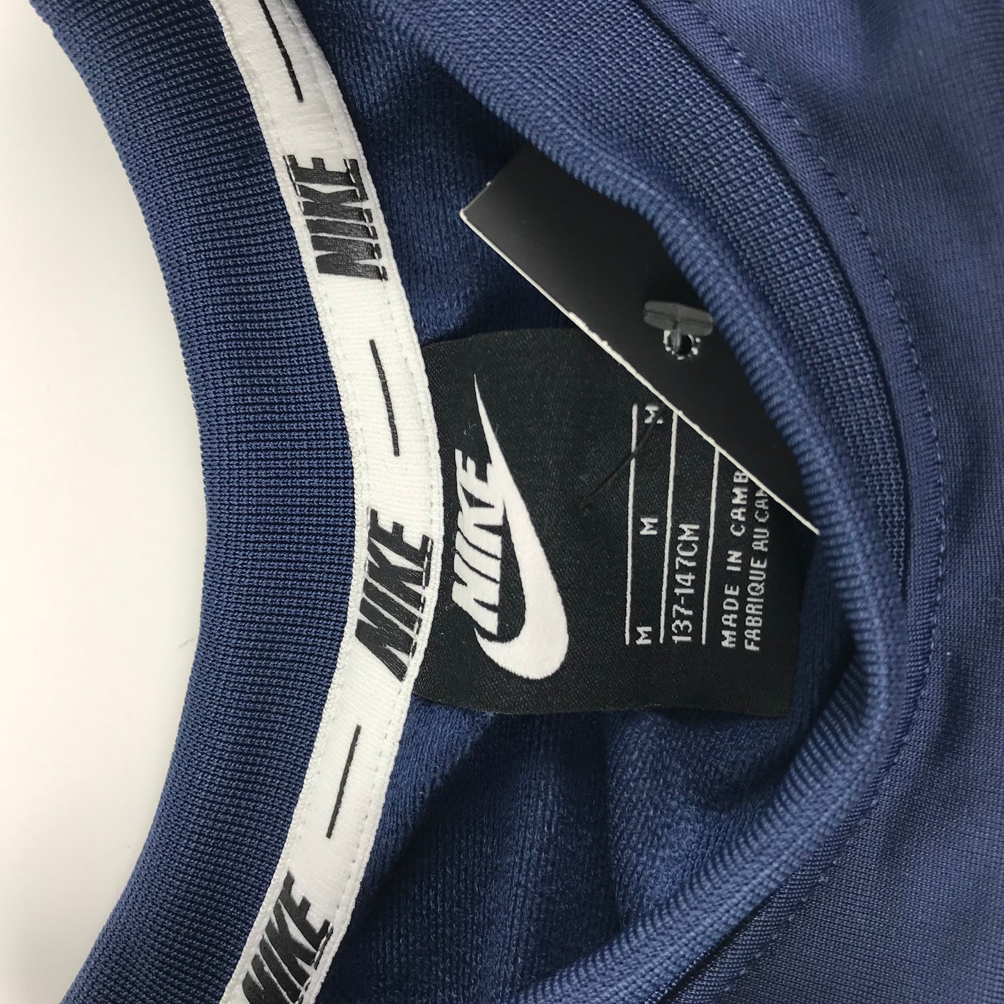 Nike Sweater Age 9-11 Navy White Panelled Long Sleeve