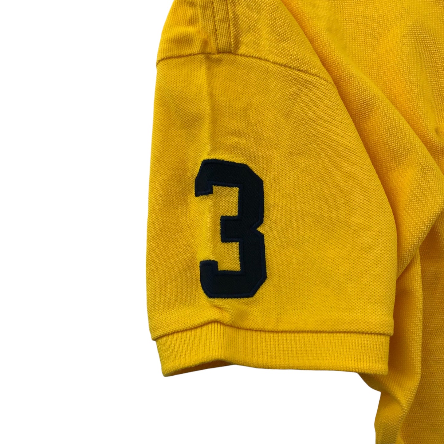 US Polo Assn Polo Shirt Age 14-16 Yellow Short Sleeve Cotton
