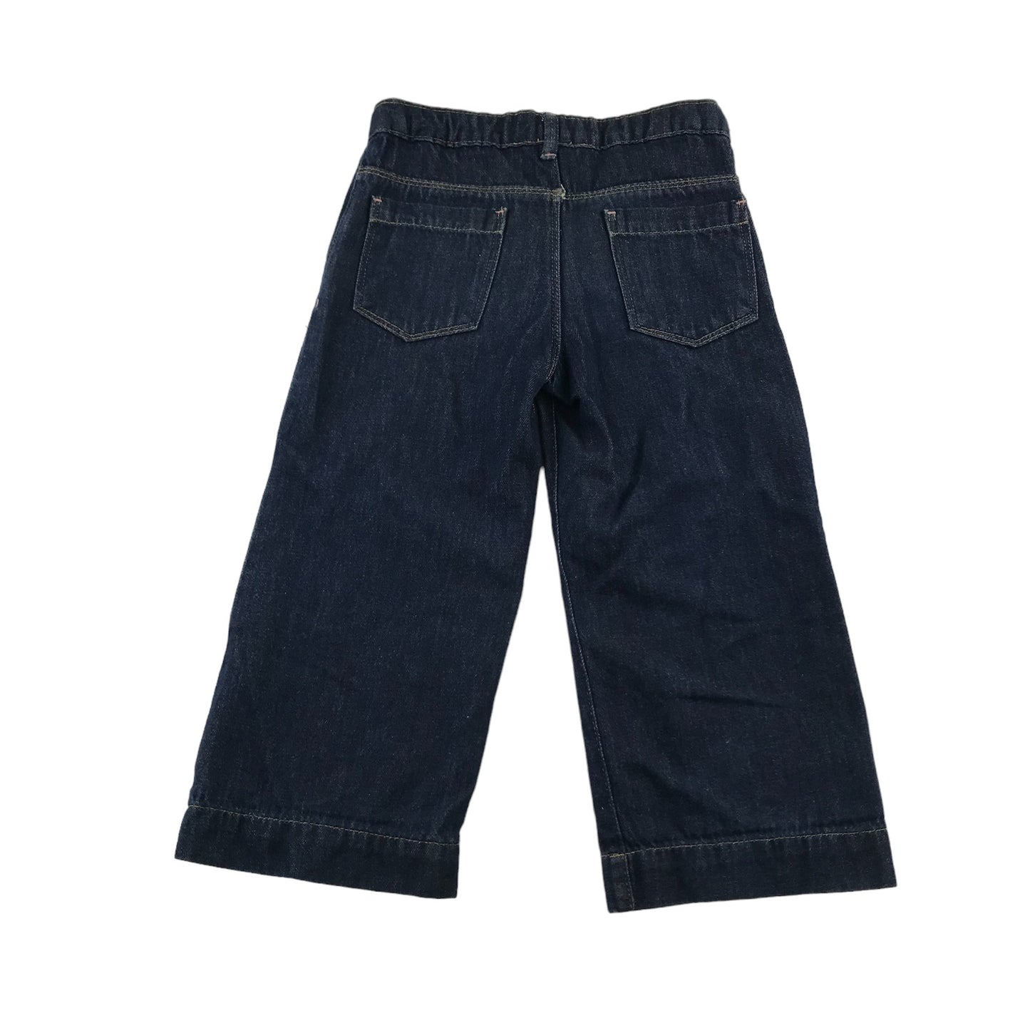 Jigsaw jeans 6-7 years navy blue wide leg cotton