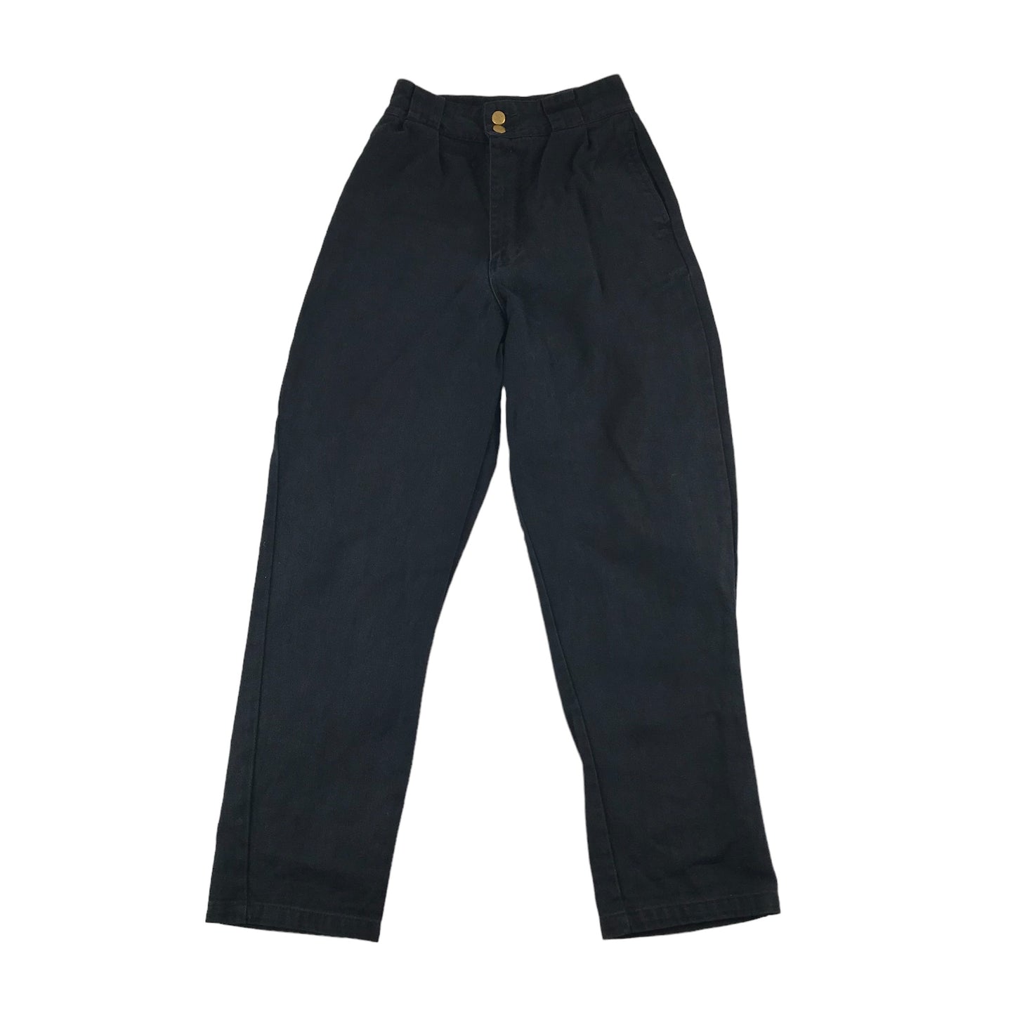 Lucy and Yak Jeans Size W26 L30 Black High Waist Denim Trousers Organic Cotton