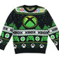 George Festive Sweatshirt 9-10 Years Black and Green Xbox Winter Pattern