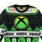 George Festive Sweatshirt 9-10 Years Black and Green Xbox Winter Pattern