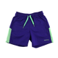 Decathlon Sports Shorts 7-8 Years Blue with Neon Panels