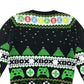 George Festive Sweatshirt 9-10 Years Black and Green Xbox Winter Pattern