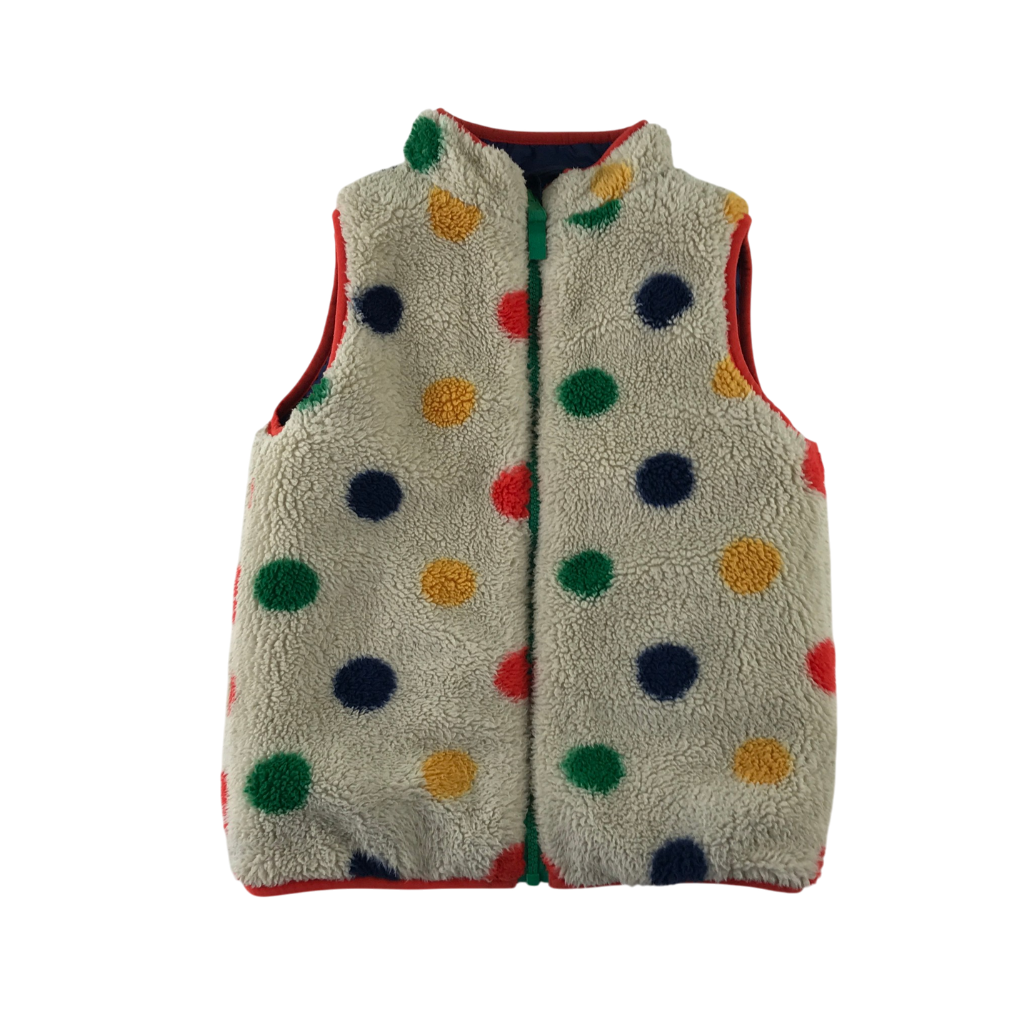 Boden 5-6 years blue reversible gilet