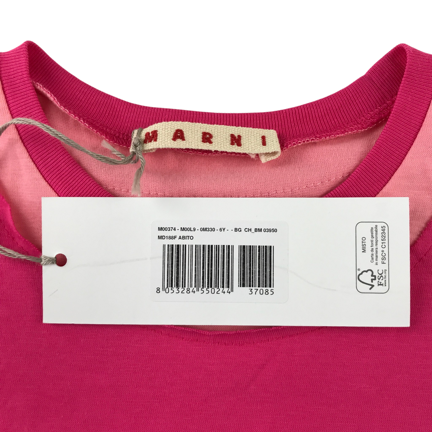 Marni 6 years pink t-shirt dress