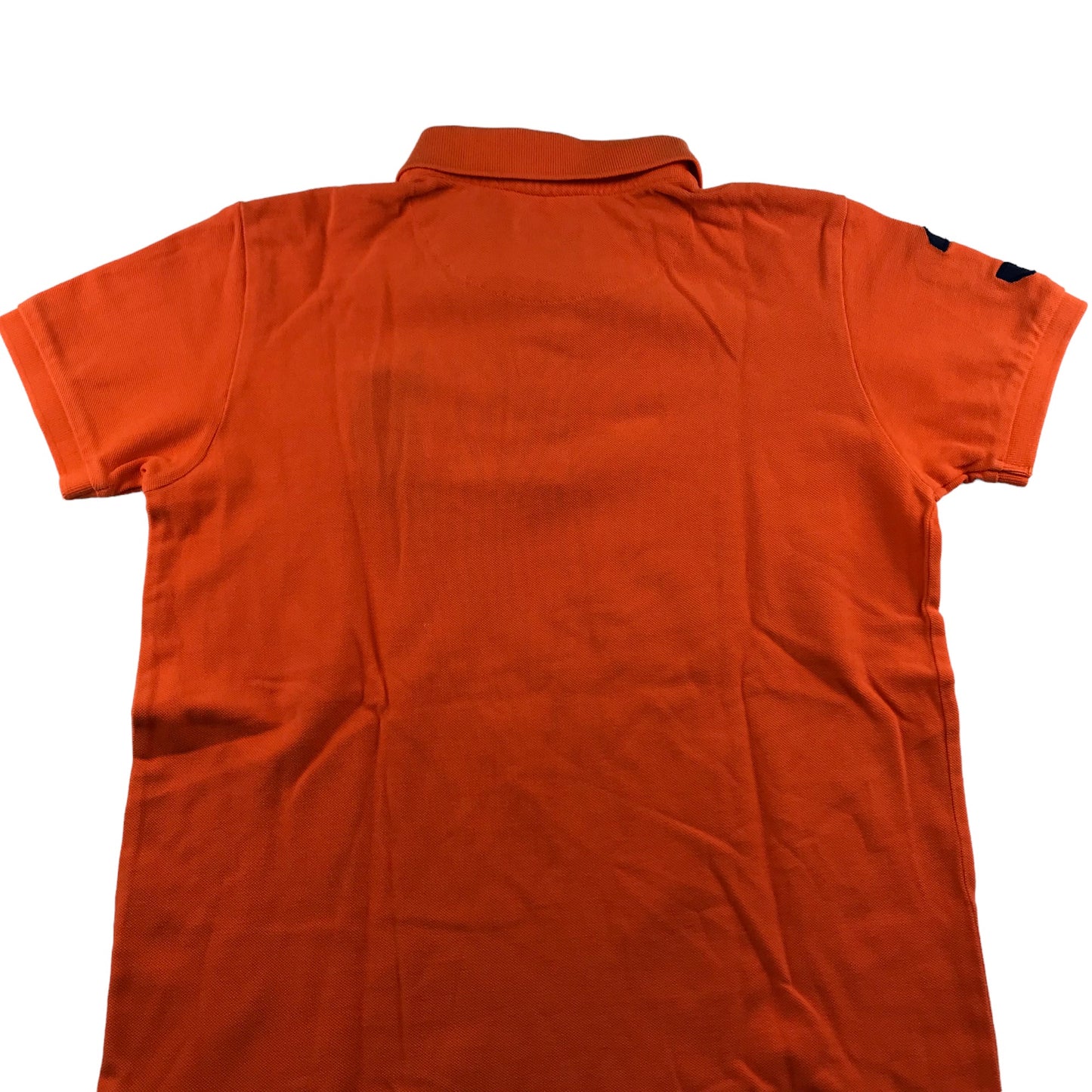 US Polo Assn Polo Shirt Age 14-16 Orange Short Sleeve Cotton