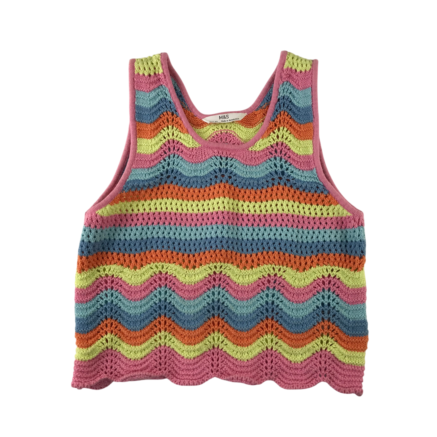 M&S 10-11 years multicolour top