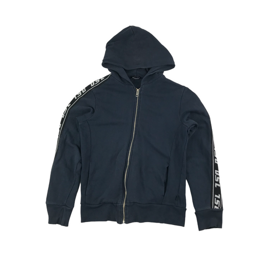 Diesel Hoodie Age 13 Navy Logo Full Zipper