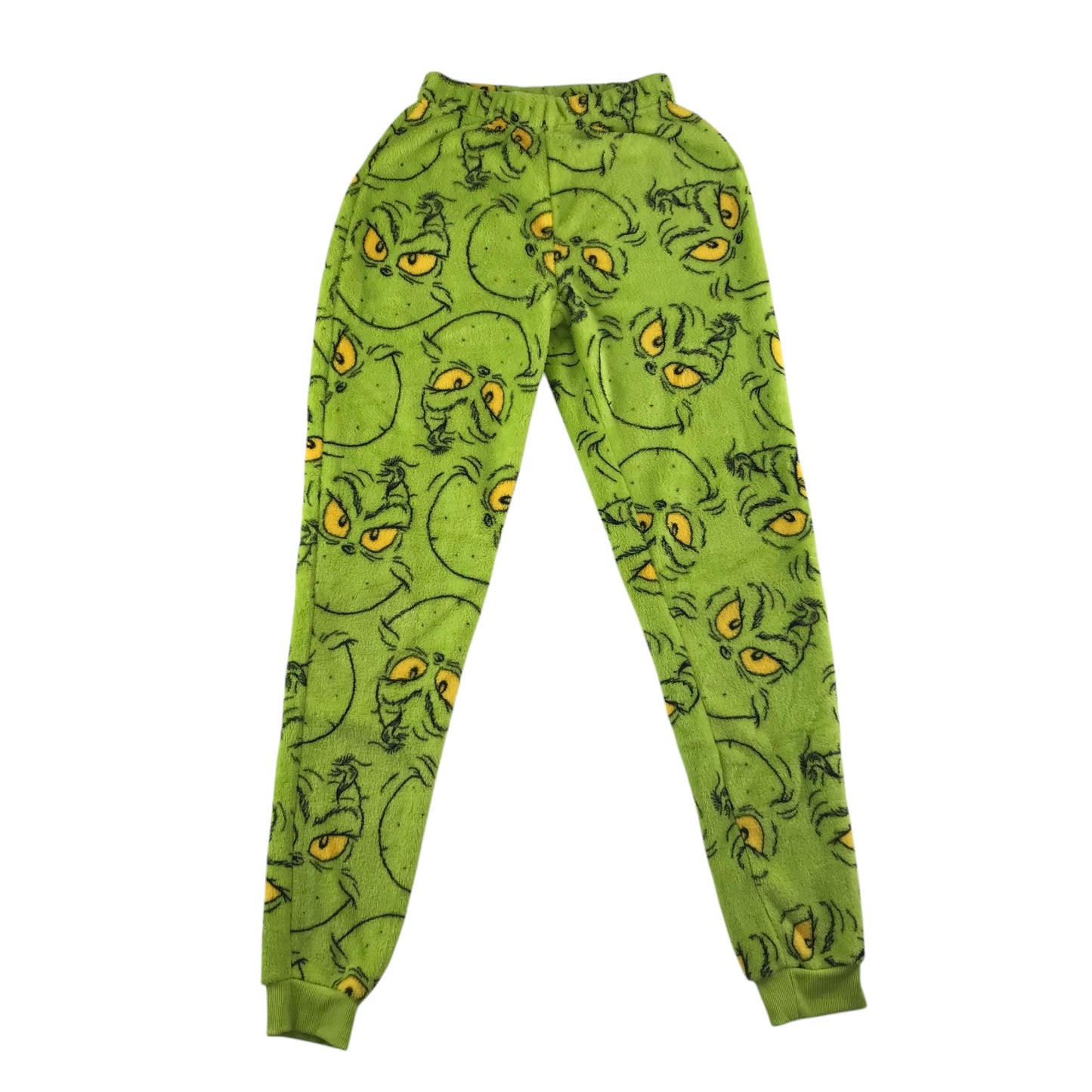 Primark festive pyjama set women's 2XS green The Grinch soft fluffy