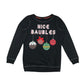 F&F Festive Sweatshirt Women's Size 8 Black Bauble Graphic