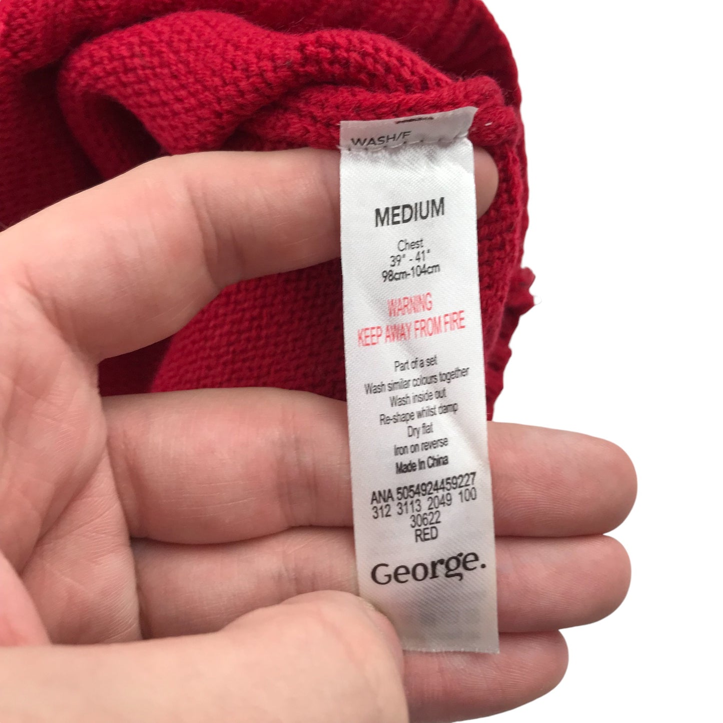 George Festive Sweatshirt Adult Medium Red Darts Board Graphic