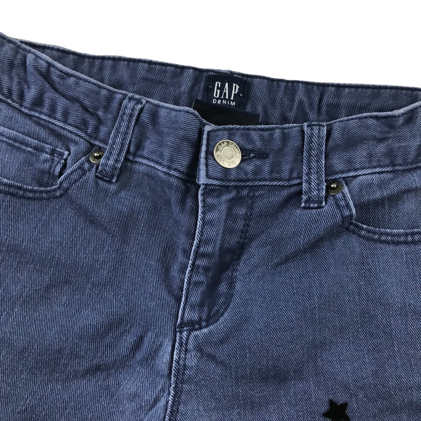 GAP jeans 10 years blue stretchy regular fit with stars