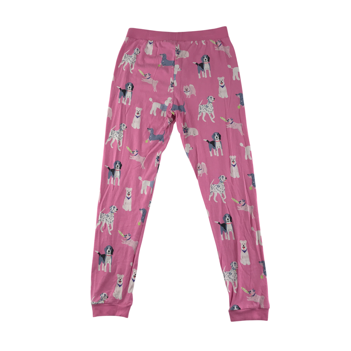 M&S Pyjama Set 9-10 Years Pink Dog Pattern Cotton
