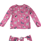 M&S Pyjama Set 9-10 Years Pink Dog Pattern Cotton