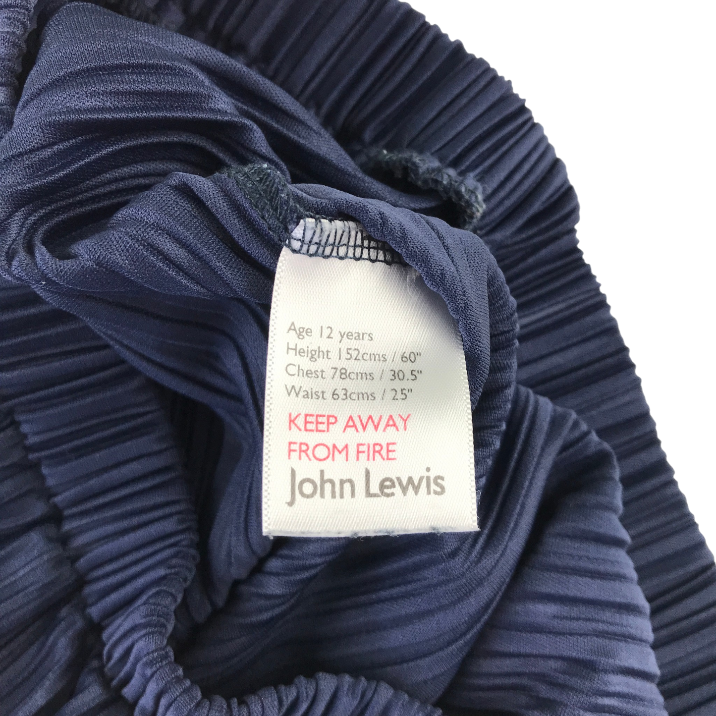 John Lewis 12 years blue trousers