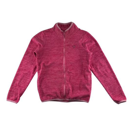 Tu fleece 9-10 years pink with love heart detail and pale pink detailing