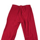 Gymboree leggings 5-6 years red plain cotton