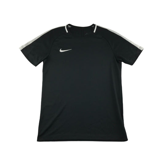 Nike Sport Top Size S Black Plain Short Sleeve