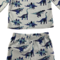M&S Pyjama Set 5-6 Years Blue Dinosaur Print