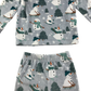 F&F Pyjama Set 5-6 Years Grey Snowman Pattern
