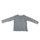 H&M T-Shirt 4-5 Years White Stripes Henley Long Sleeve Cotton