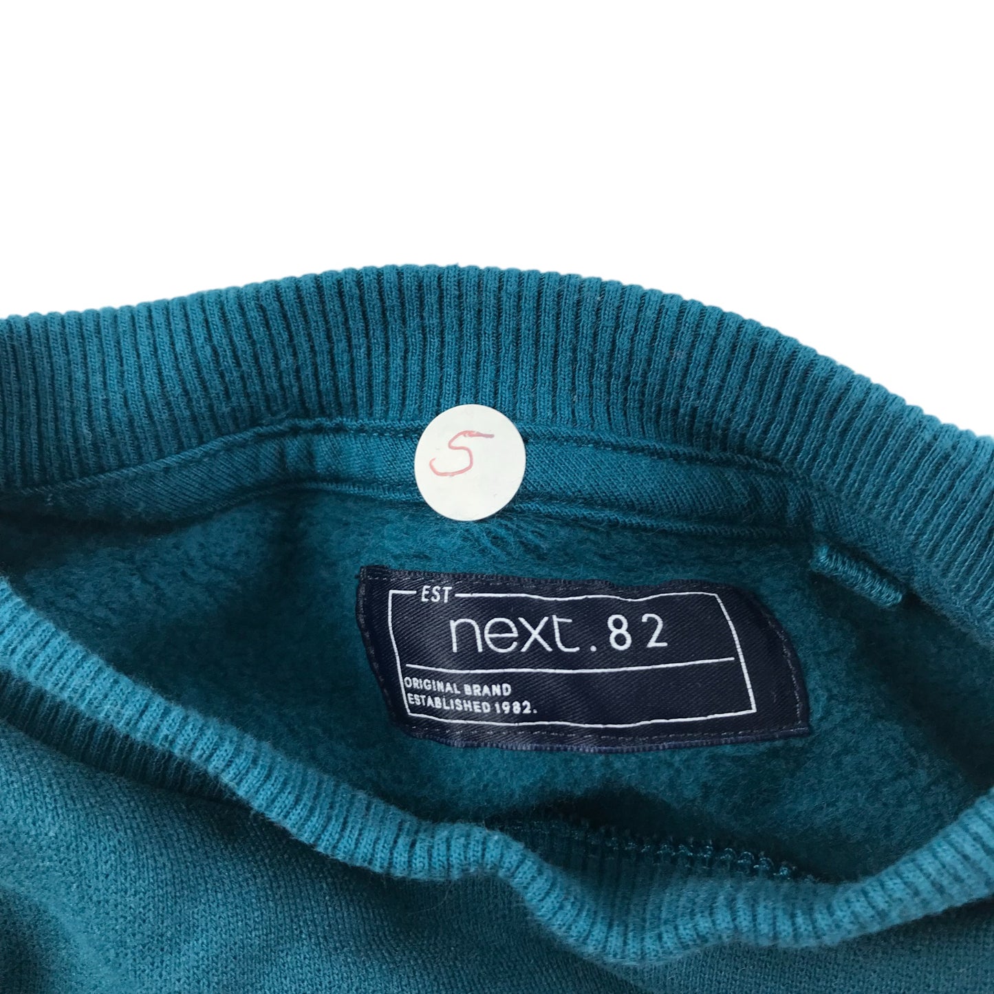 Next Christmas Jumper Age 5 Teal Blue Sequin Snowman Graphic Jersey Long Sleeve