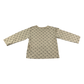 Next T-Shirt 4-5 Years Beige Heart Print Long Sleeve Cotton