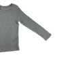 M&S T-Shirt 4-5 Years Grey Ribbed Long Sleeve